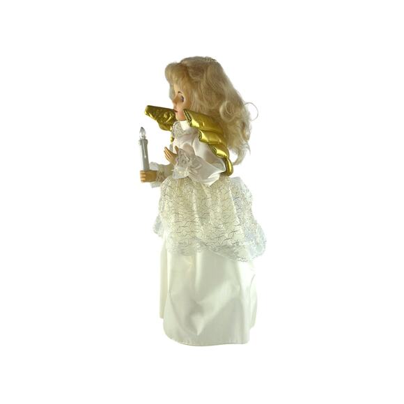Vintage Animated Telco Angel Motionette 17" Christmas Display Figure With Candle - Picture 8 of 16